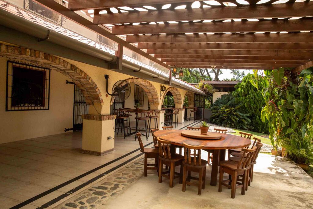 View of the seating are at Esperanza Alta wedding venue