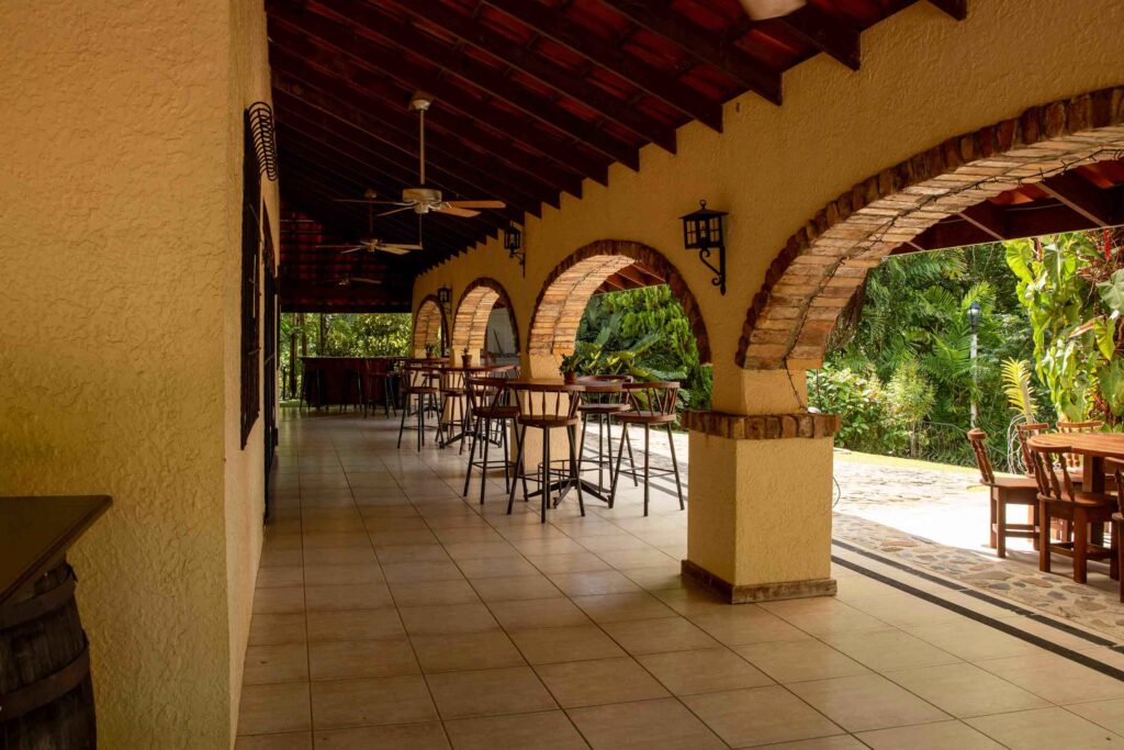 View of the seating are at Esperanza Alta wedding venue