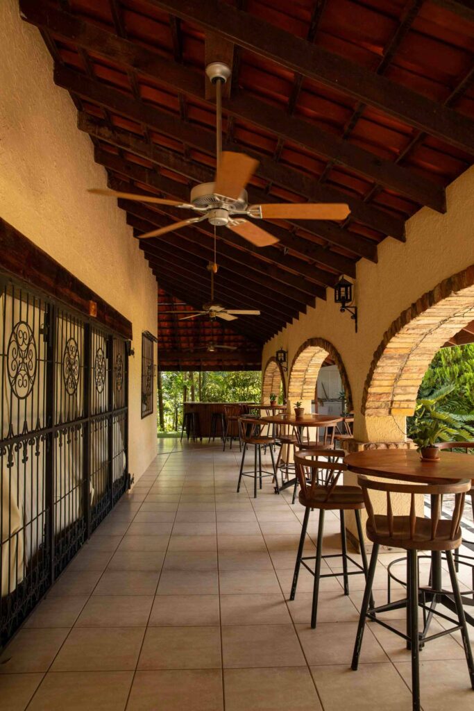 View of the seating are at Esperanza Alta wedding venue