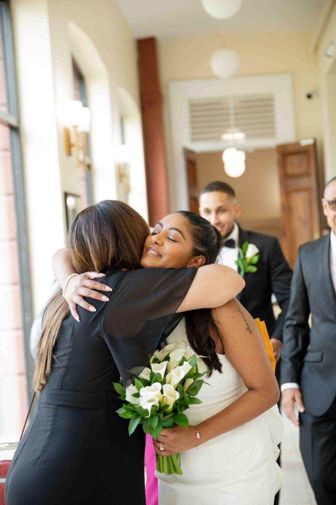 Ceremony photo at the red house in trinidad